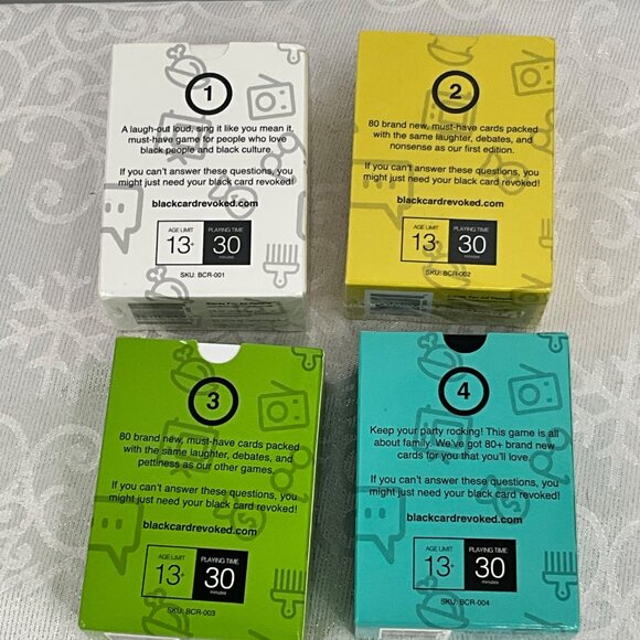 Black Card Revoked Original Flavor Game Bundle - First Second Third & Fourth Edi - Picture 3 of 3